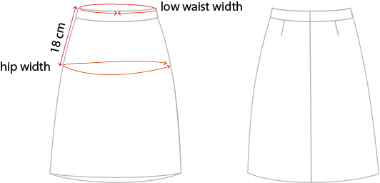 Ternet brun nederdel i Shetlandsuld